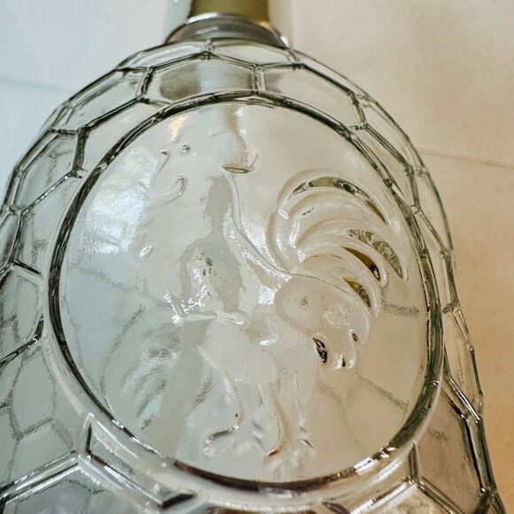 Glass Rooster Soap Dispenser With Plastic Pump - Picture 2 of 7
